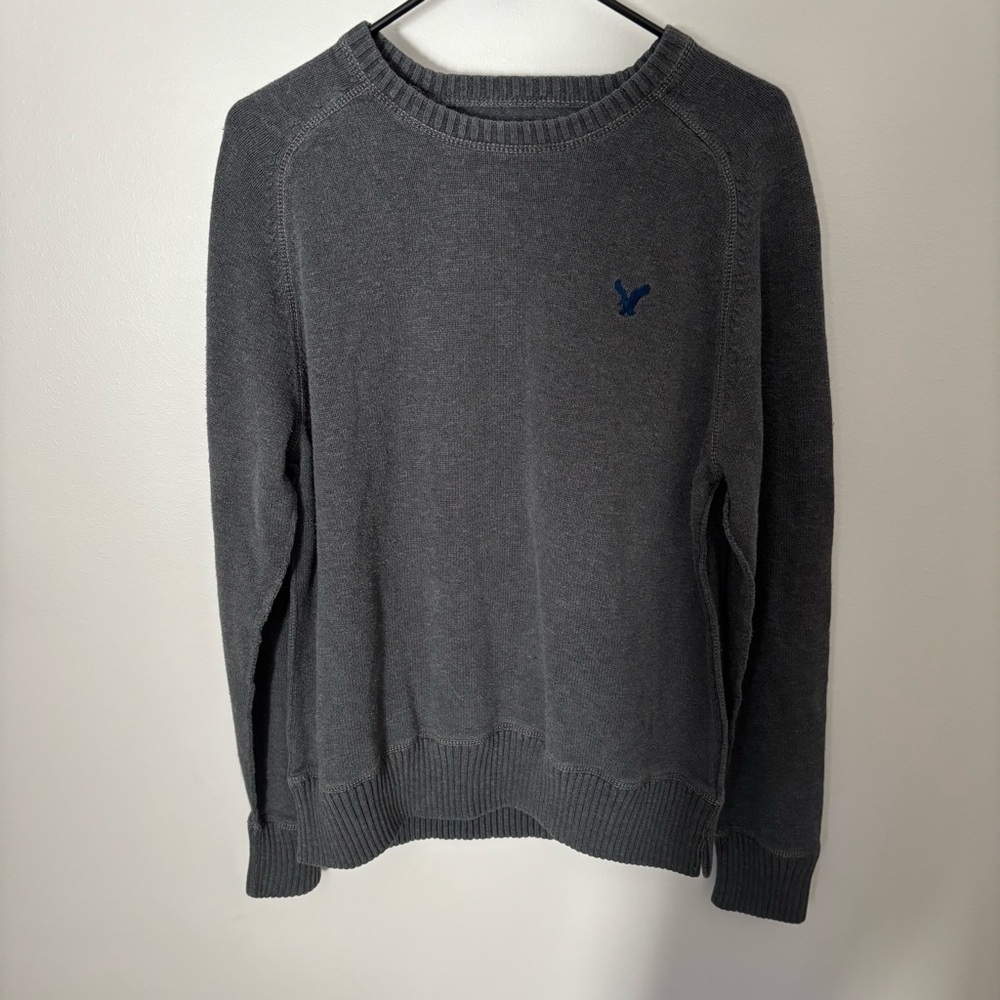 American Eagle Outfitters Charcoal Crew Neck Sweater
